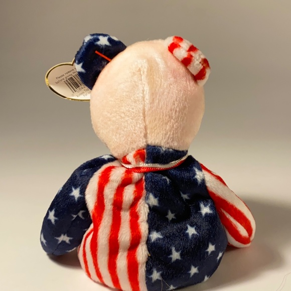 Spangle Bear TY Beanie Baby - Picture 3 of 6